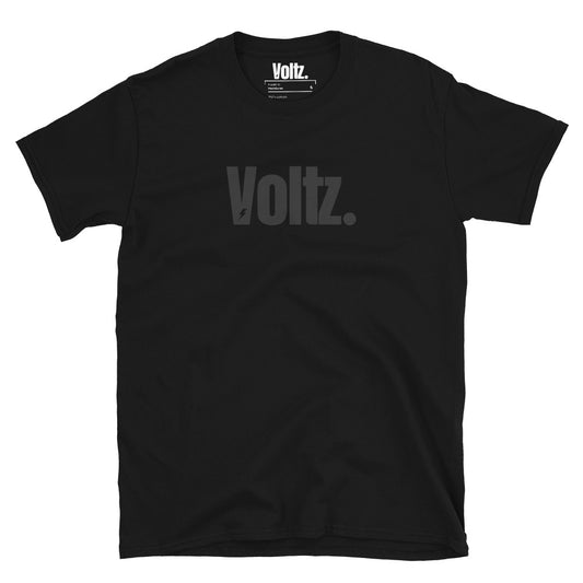 T-shirt femme noir logo noir Voltz