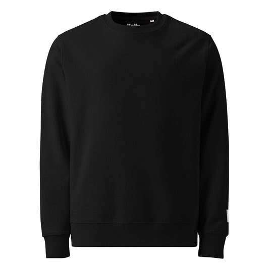 Sweatshirt Voltz Noir minimaliste brodé